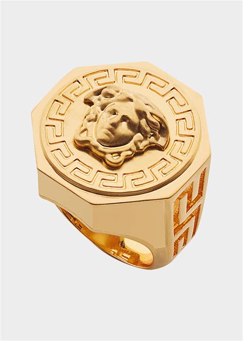 bague chevaliere homme or versace|Bagues Homme .